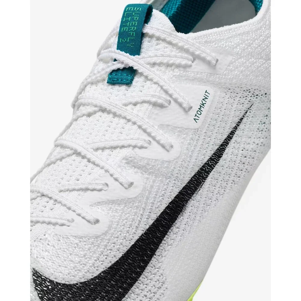 Nike Zoom Superfly Elite 2 Flyknit White Green Spikes FZ9662-100 Men’s Size 6